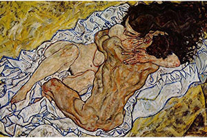 Abrazo (Amantes II) - Egon Schiele
